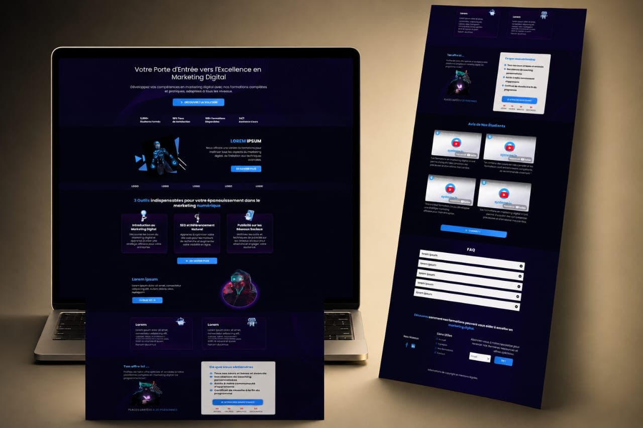 Plateforme formation Marketing Digital